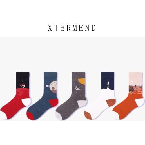10 pieces = 5 paris Socks tide socks in the space program male couples socks for men and women astronauts street wholesale