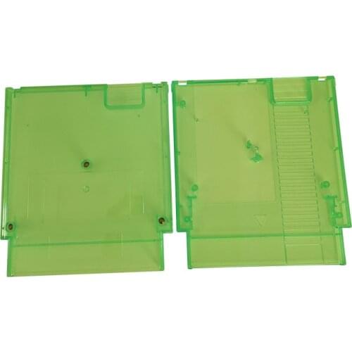 10/pcs Game Card Cartridge US Version Replacement Shell Plastic Case Protectors Cover for NES Transparent green