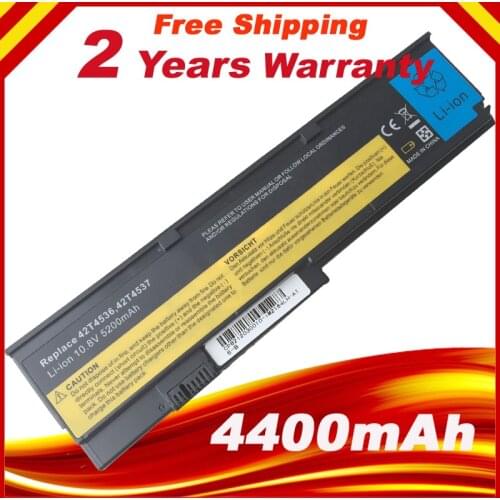 New 6cell laptop battery lenovo thinkpad X200 X200S X201 X201S X201I Batteries 42T4535 42T4836 42T4837 42T4536 6-CELL