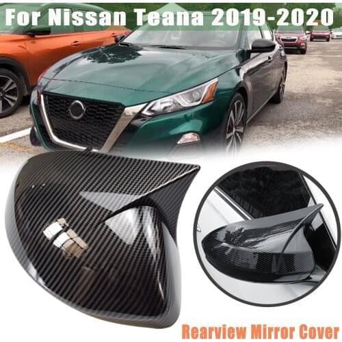 Car Accessories Side Rearview mirror Cover Shell Side Reversing mirror Cover Decorative For Nissan Teana 2019-2020 Carbon fiber