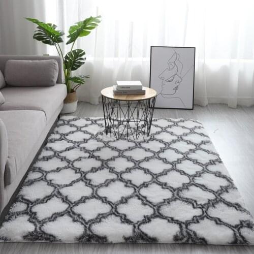 Home living room coffee table carpet bay window tatami rug variegated tie-dye gradient carpet rectangular thick rug crawling mat