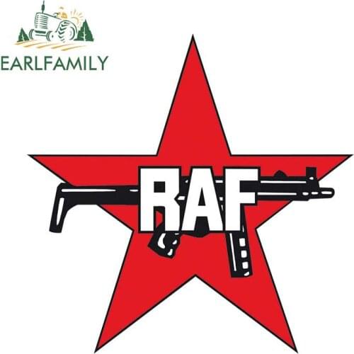 EARLFAMILY RAF Red Army Faction Car Sticker Window PVC Wall Accessories Funny Creative Decals Car Wrap Styling Graphics