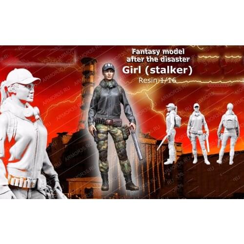 1/16 Scale Resin Figure Girl Stalker 120mm