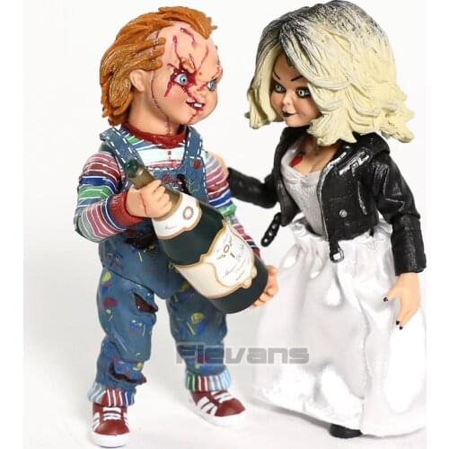 Bride Of Chucky Figure NECA Ultimate Tiffany Figure Gets Lucky PVC Chucky Action Figures Toy Horror Halloween Gifts Doll