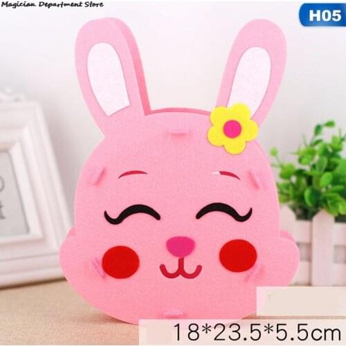 Non-woven Lanterns Cute Donuts Strawberry Tiger Rabbit Flowers Without Light Poles Childrens Mid-autumn Festival Lanterns New