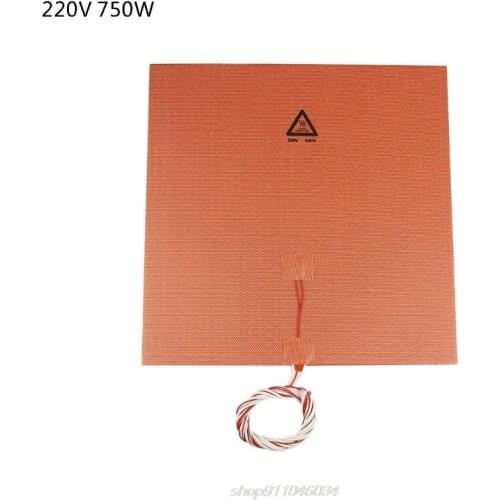 300*300mm 220V 750W silicone rubber heating pad for 3D printer heating bed J04 21 Dropship