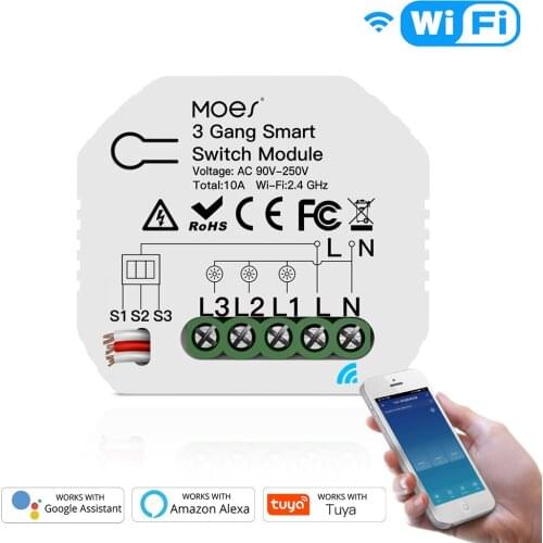 Wifi smart switch wifi control mobile phone bluetooth quick search device smart speaker voice control