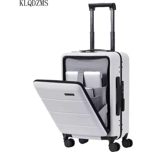 KLQDZMS 20’’22’’24’’26Inch Spinner Rolling Luggage With Laptop Bag Carry On Wheeled Luggage For Women And Men