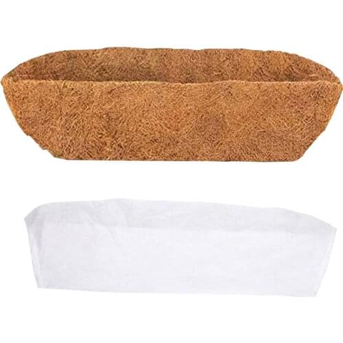 Basket Cushion Coconut Fiber Flower Pot Home Decoration 24 -48 Inches Square Replacement Mix Soil Non-woven Fabric Hanger Mat