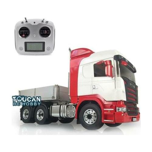 Painted Hercul 802B Sca Cabin LESU 1/14 6*6 Metal Chassis Truck W/ Hopper Radio Tractor THZH0608-SMT4