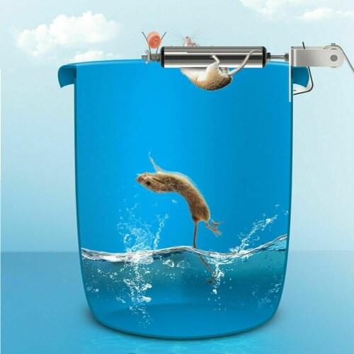 Mouse Cage Trap Catch The Moment Roller Ramp Mice Auto Reset Humane Bucket Rodents Rat Best Selling Products Reusable