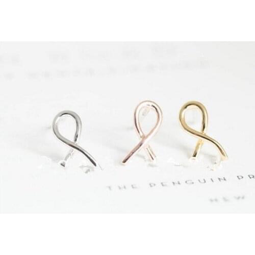 Fashion cross knot stud earrings Irregular stud earrings Special symbol stud wholesale