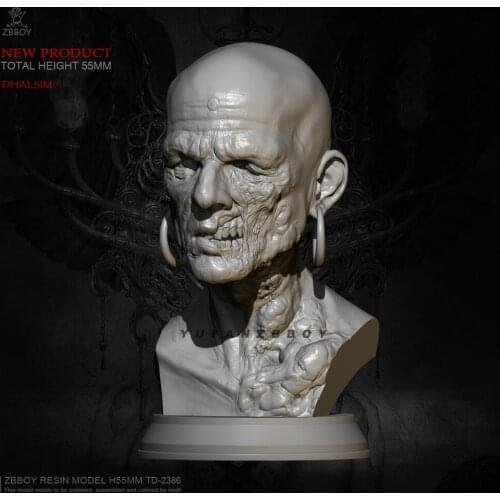 55MM Resin Bust Model Kits Yoga Master Avatar self-assembled TD-2386