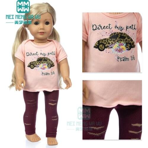 NEW T-shirts, casual pants, dresses for 43cm toy new born doll American baby OG Girls gift