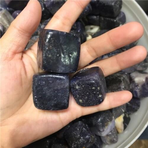 100g Natural Purple Sugilite stone cube Polished Gravel Specimen natural stones and minerals happy fish tank stone