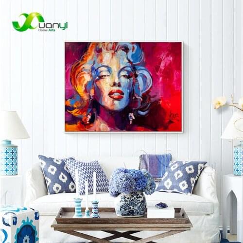 Pop Wall Art Marilyn Monroe Canvas Oil Painting Cuadros Decoraction Wall Pictures For Bedroom HD Poster And Prints Unframed