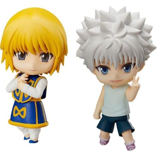 Q Clay HUNTER x HUNTER 1184# 1185# Kurapika Killua Zoldyck PVC Anime Action Figure Model Collectible Toy Doll Children Gifts