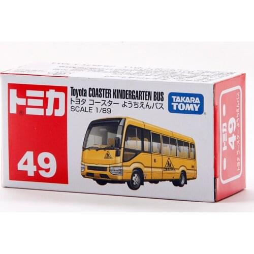 S10 Takara Tomy Tomica NO.49 Toyota Coaster Kindergarten Bus 1/89 Metal Diecast Vehicle Model Car