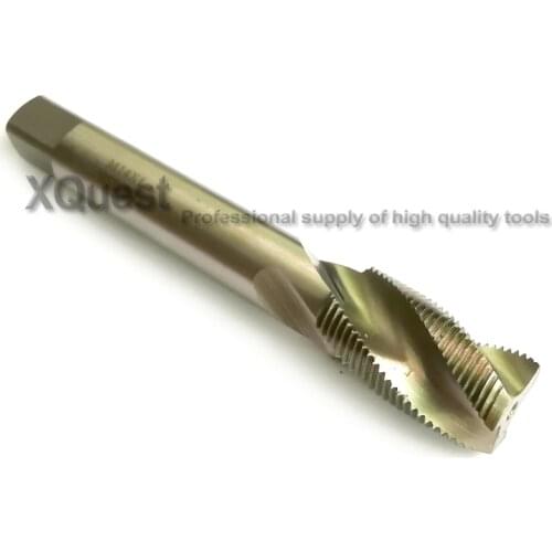 XQuest Machine Right Hand HSS Spiral Flute tap M14 M14X2 M14X1.5 Fine Thread screw Fluted taps M14X1.25 M14X1 metal cut tools