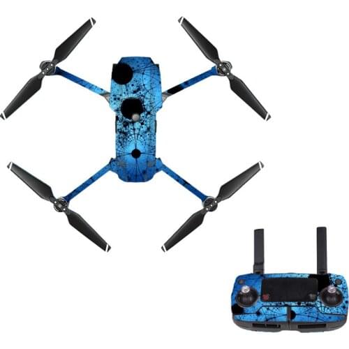 Geometric Patterns Style Decal Skin Sticker For DJI Mavic Pro Drone + Remote Controller + 3 Batteries Protection Film Style 1