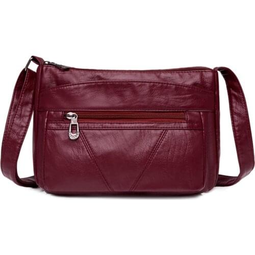 High Quality Womens Soft Leather Shoulder Bags for Women Multi-Layer Classic Crossbody Bag Luxury Designer Handbags and Purses