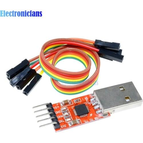 1Set CP2102 Serial Converter USB 2.0 to TTL UART STC Download 5PIN Module With Dupont Line 45x14x8mm