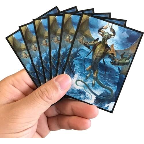 120PCS/BAG High Quality TCG Card Sleeves MGT Nicol Bolas Cards Sleeves Protector Color Sleeves Cover Pkm/TCG/MGT CARDS 66x91mm