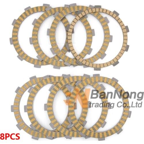 8PCS Motorcycle Friction Clutch Plates Disc For Honda CBR600 F4 01-06/CBR600RA 14-15/CBR600RAA 09-15/CBR600RR 03-15/ CBR600RRA 0