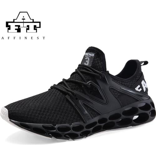 AFFINEST 2018 New Summer Sneakers For Men Mesh Breathable Outdoor Sport Fitness Lightweight Running Shoes Walking Training Shoes