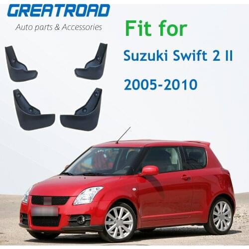Car Mud Flaps For Suzuki Swift 2 II 2005-2010 Mudflaps Splash Guards Mud Flap Mudguards Fender 2006 2007 2008 2009