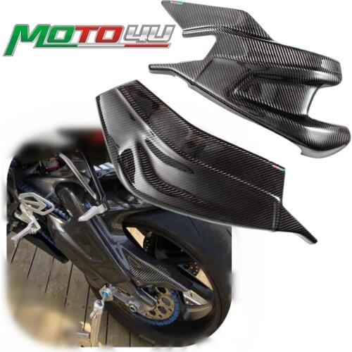 Real Carbon Fiber Swing Arm Covers Swingarm Cover Chain Protection For BMW S1000RR S1000 RR 2015-2018 S1000R 2015-2019 HP4