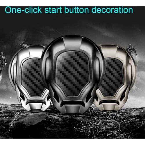 Car Engine Start Button Protective Cover Universal Car Key Cap Decorative Cover Push Start Car Accessories jlrr