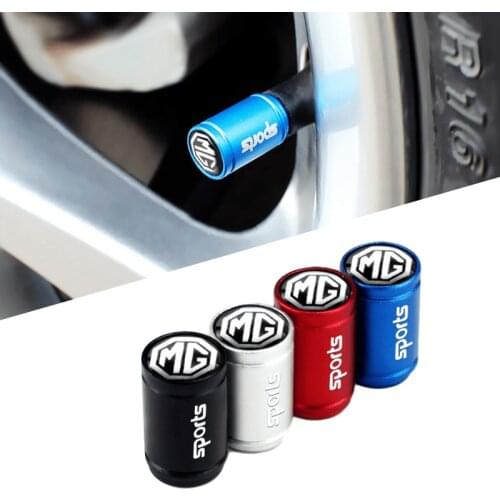 Car Wheel Tire Cover Styling for MG Logo Morris Garage MG3 MG5 MG6 MG7 TF ZR MG ZS GS GT Matte Auto Valve Stem Caps Accessories