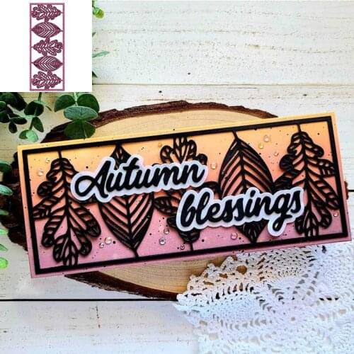 Metal Cutting Dies Set Foliage Nesting Slimline for Paper Cards Craft Album DIY Scrapbooking Decor Craft Project 2021 Hot Sale