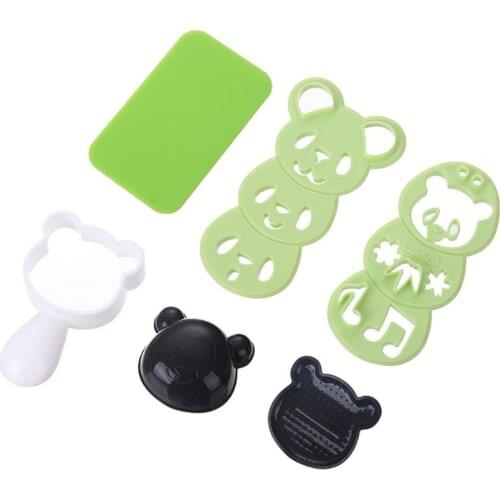 Cute Panda Onigiri Shaper Rice Ball Mold DIY Sushi Mould Kitchen Gadgets Bento H55A