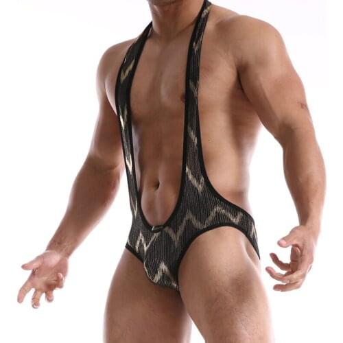 Men Body Shaping Bodysuit Seamless Sexy Bodysuit Leotard Backless Bodysuits Jumpsuit Sleep Wear Body Building One-piece Swimsuit