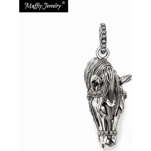 Horse Head Trendy Pendant,Europe Style Rebel Fashion Good Jewelry For Men And Women, Gift In 925 Sterling Silver