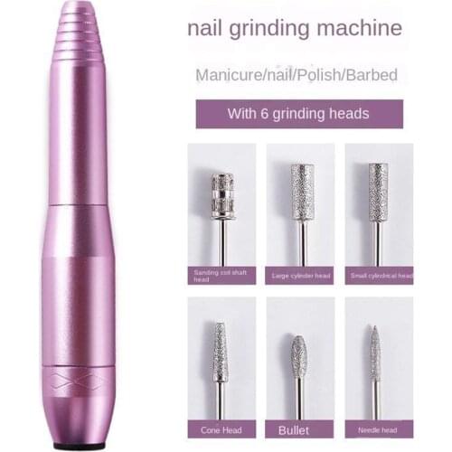 Portable Electric Nail Drill Nail File Kit W/Nail Drill Bits &Sanding Bands US