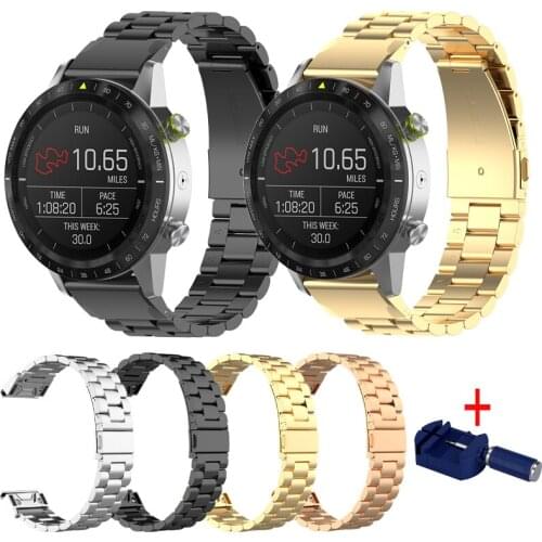20/22/26mm Stainless steel Wrist Band Strap for Garmin Fenix 6X 6S 6 5X 5 5S Plus 3HR Quick install Metal Watch bands Straps