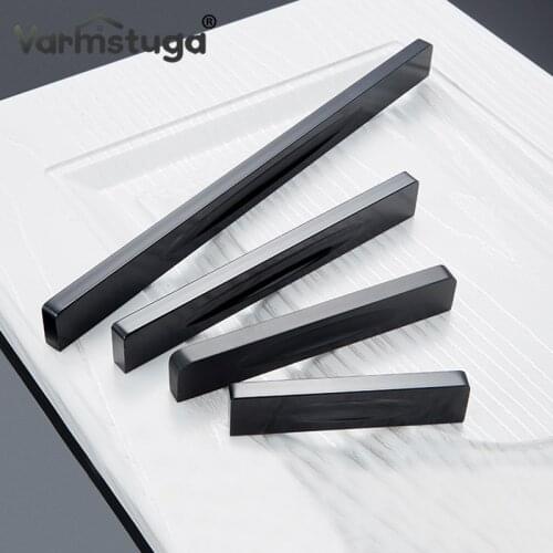 VARMSTUGA luminium Alloy Cabinet Handles Kitchen Knob Door Pull Handle Drawer Pulls Modern Cupboard Knobs 64mm/96mm/128mm