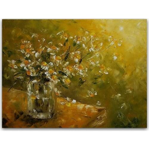 Hand painted oil painting Home decoration painting high quality Modern art plower painting pictures DM15061812