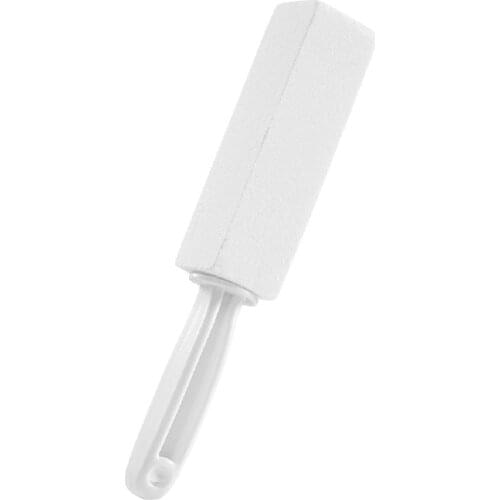Pumice Stone Toilet Brush, Household Toilet Bowl Cleaner Limescale Stain Remover with Long Plastic Handle