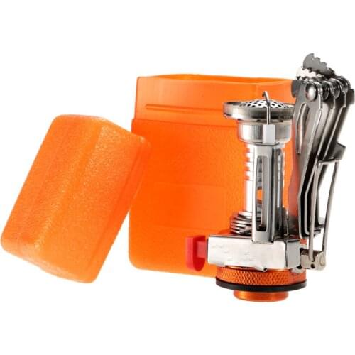 Mini Camping Stove Folding Outdoor Portable Pocket Furnace Cooking Picnic Cooker Burners with Electronic Ignition