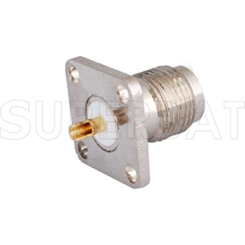 Superbat TNC 4 Hole Panel Mount Female Jack with solder cup Goldplated RF Coaxial Connectors