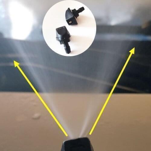 2021 universal 2 pcs car windshield washer nozzle fan for SsangYong Actyon Turismo Rodius Rexton Korando For KIA RIO Ceed For