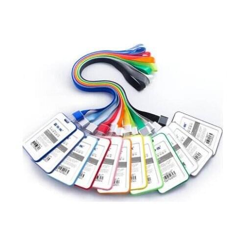 Hanging rope Work Card Bus Meal Student Campus Work Card Double-sided Chest Factory Staff Card Exhibition