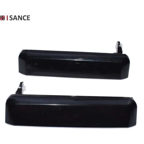 ISANCE Black Exterior Front Outside Door Handle 80607-01A10 80606-01A10 For Nissan Hardbody D21 Navara year 1986-1997 2.4L 3.0L