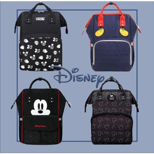 Disney New Mickey Waterproof USB Diaper Bag Organizer Maternity Bag For Stroller Nappy Bag Backpack Multifunction Large