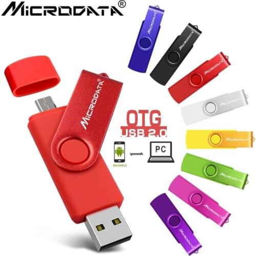High Speed Pendrives OTG USB 2.0 for Smartphone Flash Drive 8GB 16GB 32GB 64GB 128GB 256GB Metal USB Customize LOGO Memory Stick