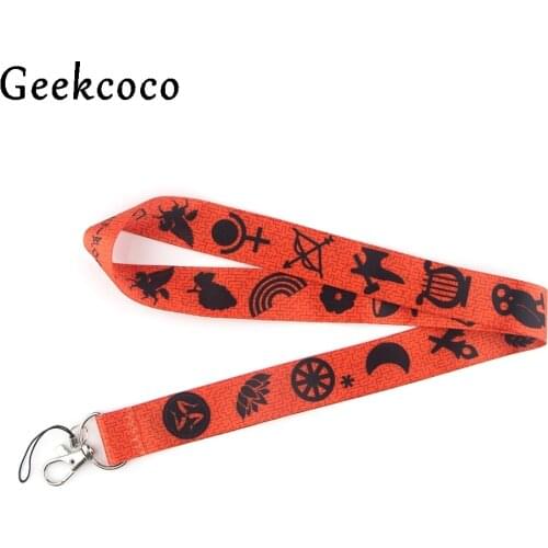10pcs/lot J1364 Percy Jackson Camp Half-Blood Neck Strap Lanyards ID Badge Card Holder Keychain Mobile Phone Strap Gifts